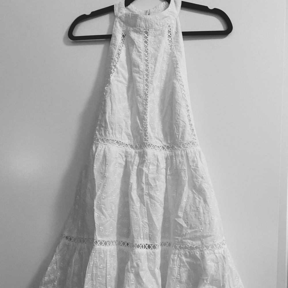 White eyelet summer dress - Brand New